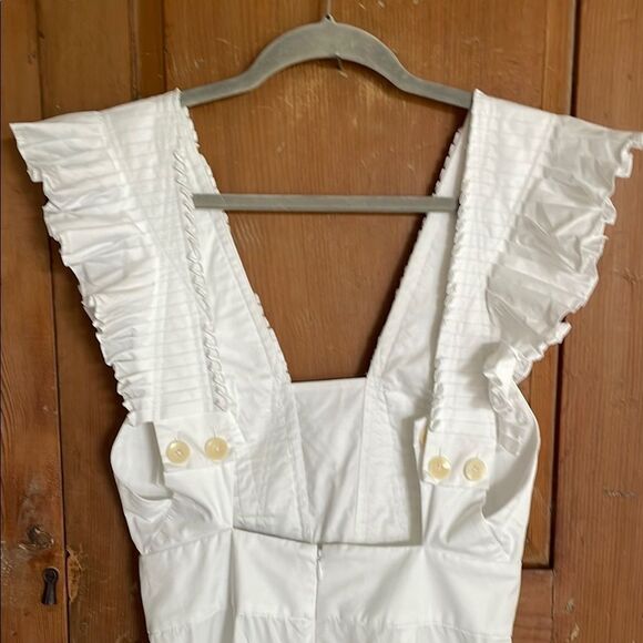 Tibi crisp White Ruffled Jumpsuit - Picture 7 of 12